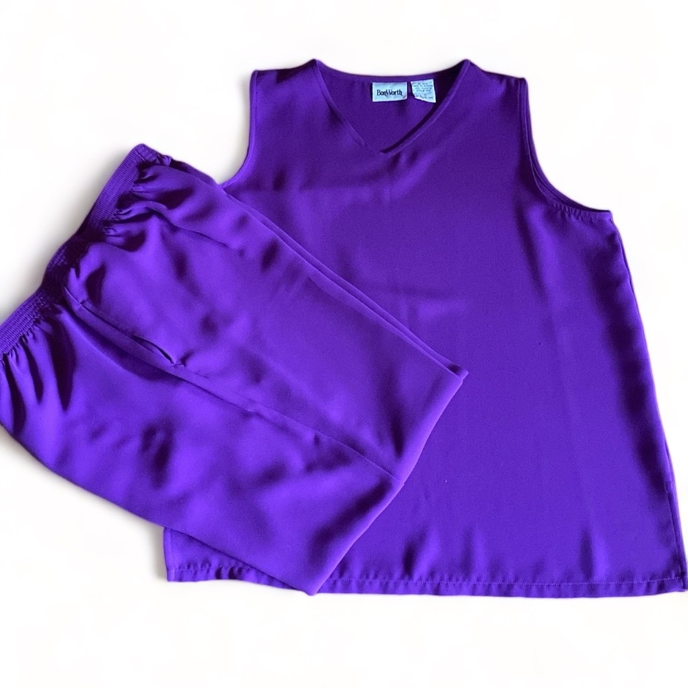 BonWorth 2 piece pant set in Pretty Purple Size L